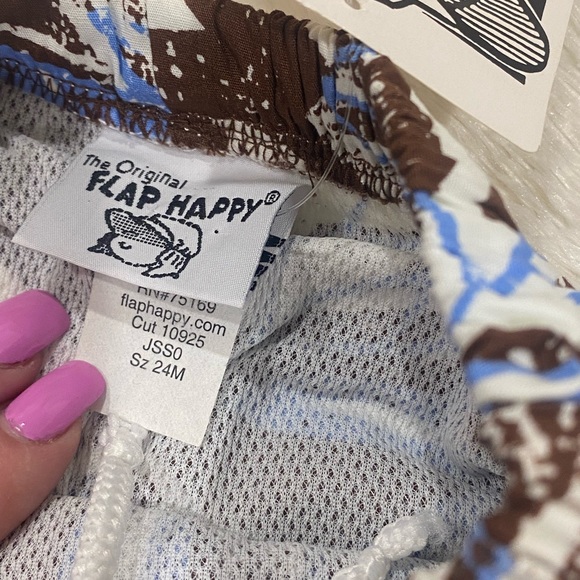 Flap Happy Hawaiian Swim Trunks NWT - Picture 5 of 7